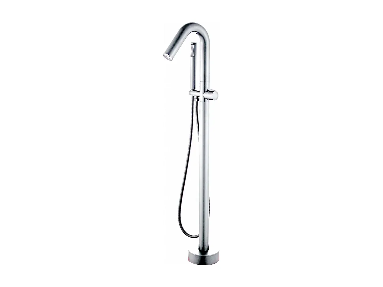 Freistehende Wannenarmatur Einhebelmischer Chrom