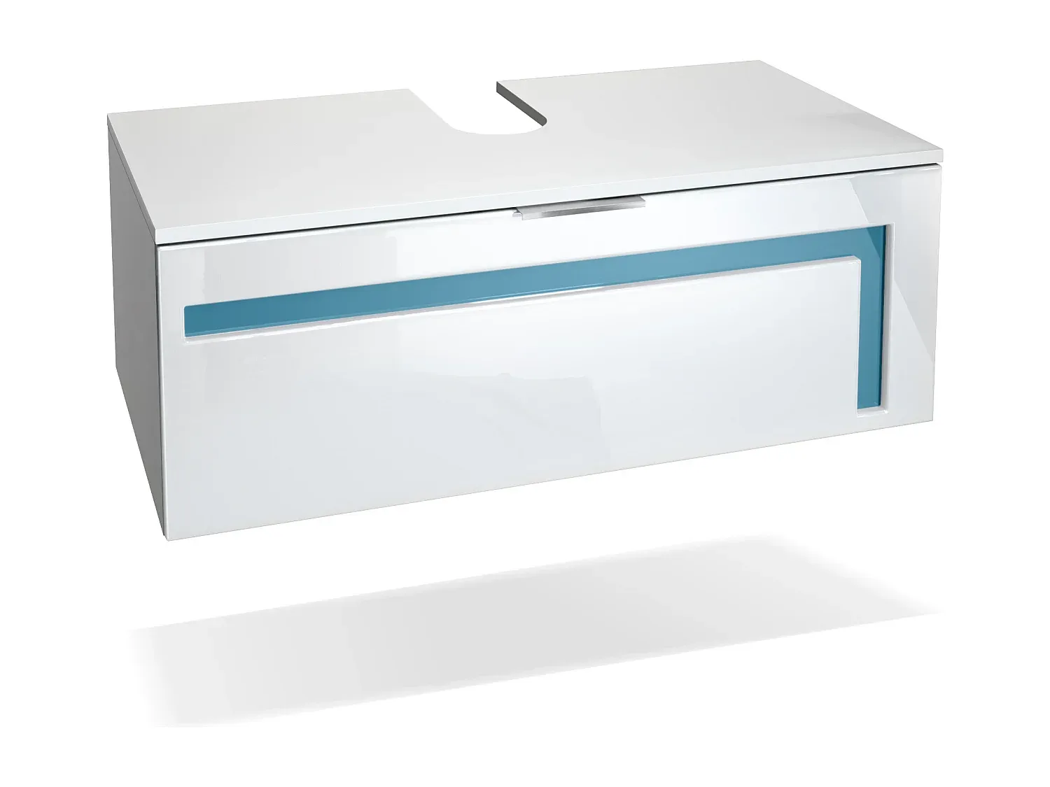 Moderner Waschtischunterschrank mit Hochglanz-Front