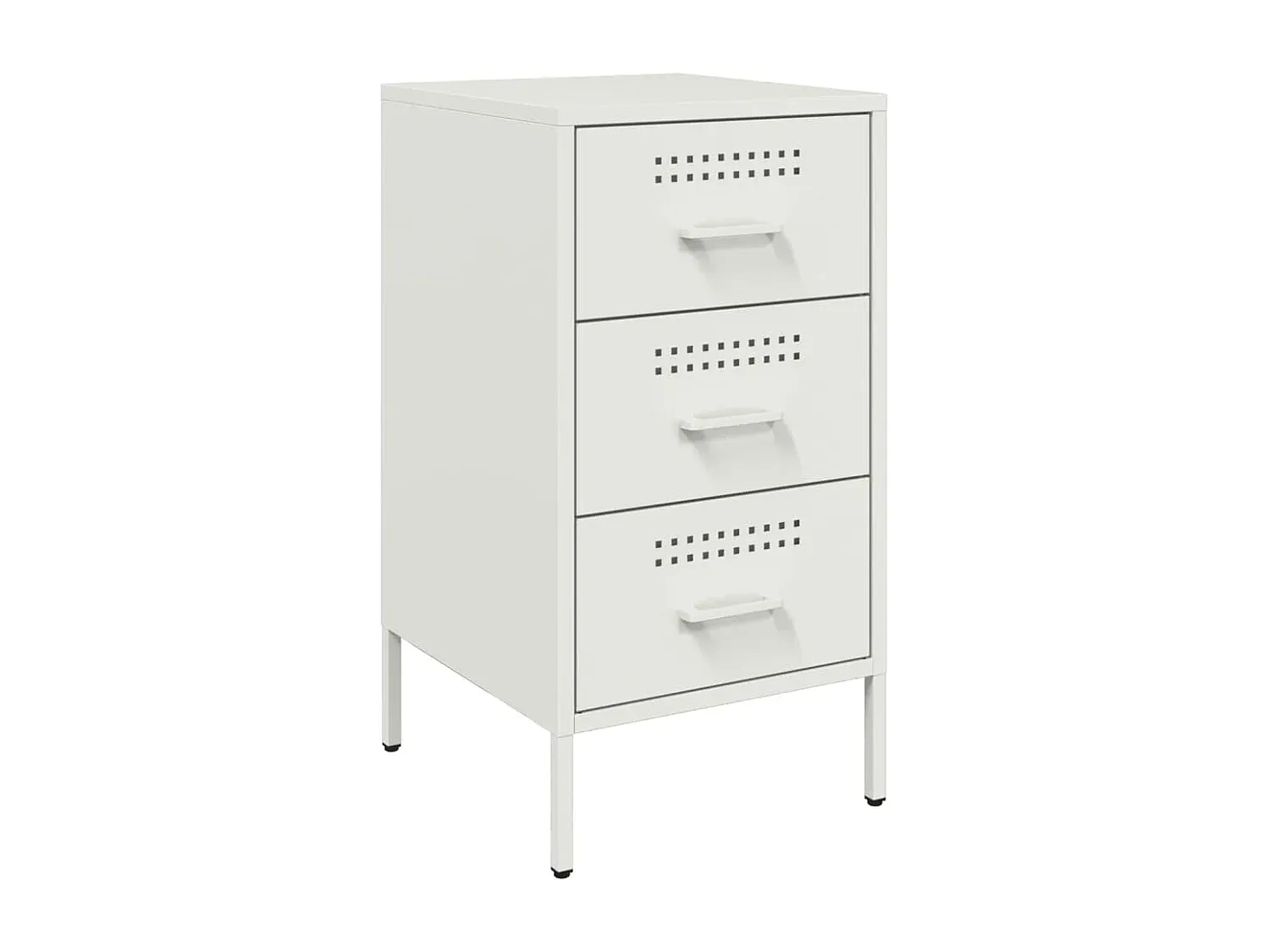 Moderner Nachttisch-Satz aus Stahl, Anthrazit, 36x39x68 cm