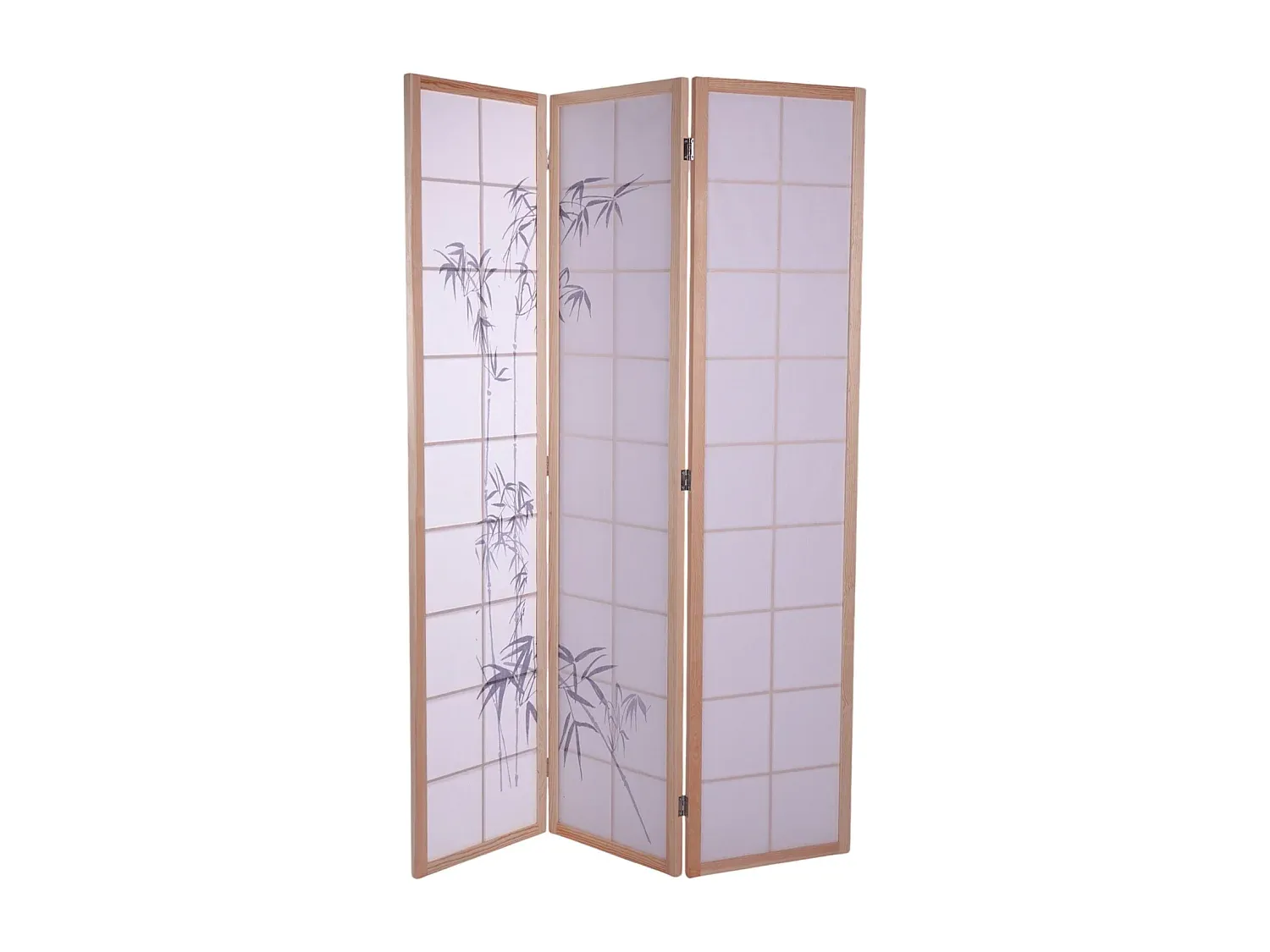 Dekorativer Raumteiler mit Bambusmotiv
