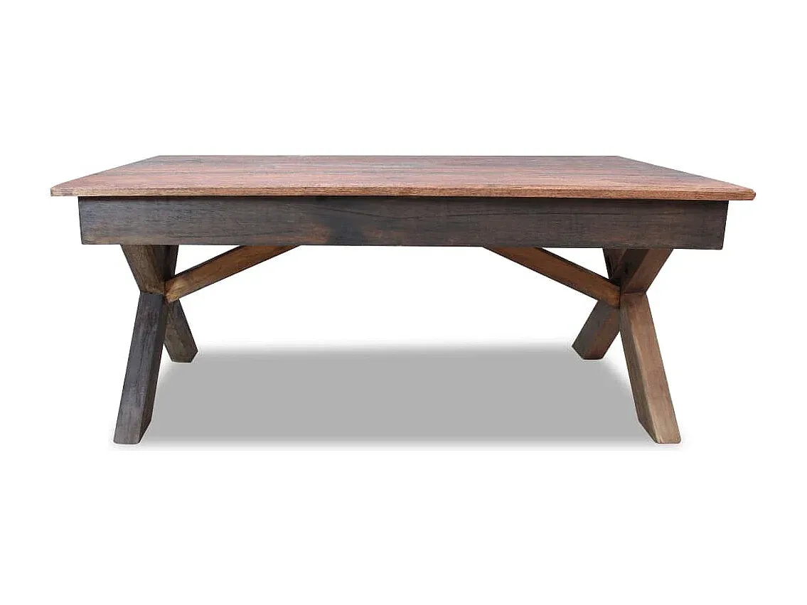 Recycelter Holztisch für Wohnzimmer, 110 x 60 x 45 cm