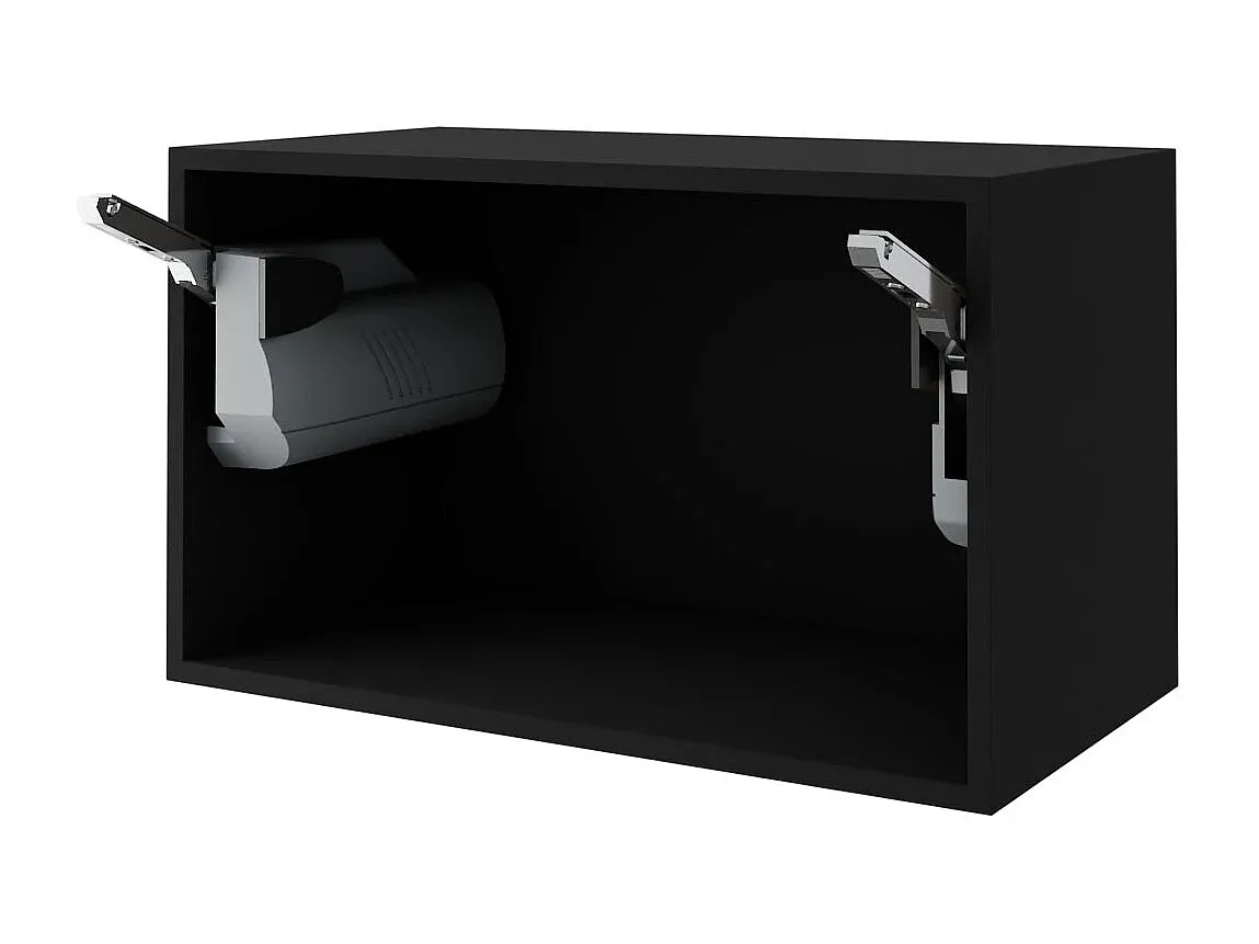 Wandschrank Küche Schwarz Hochglanz Matt 60x32,5x36cm