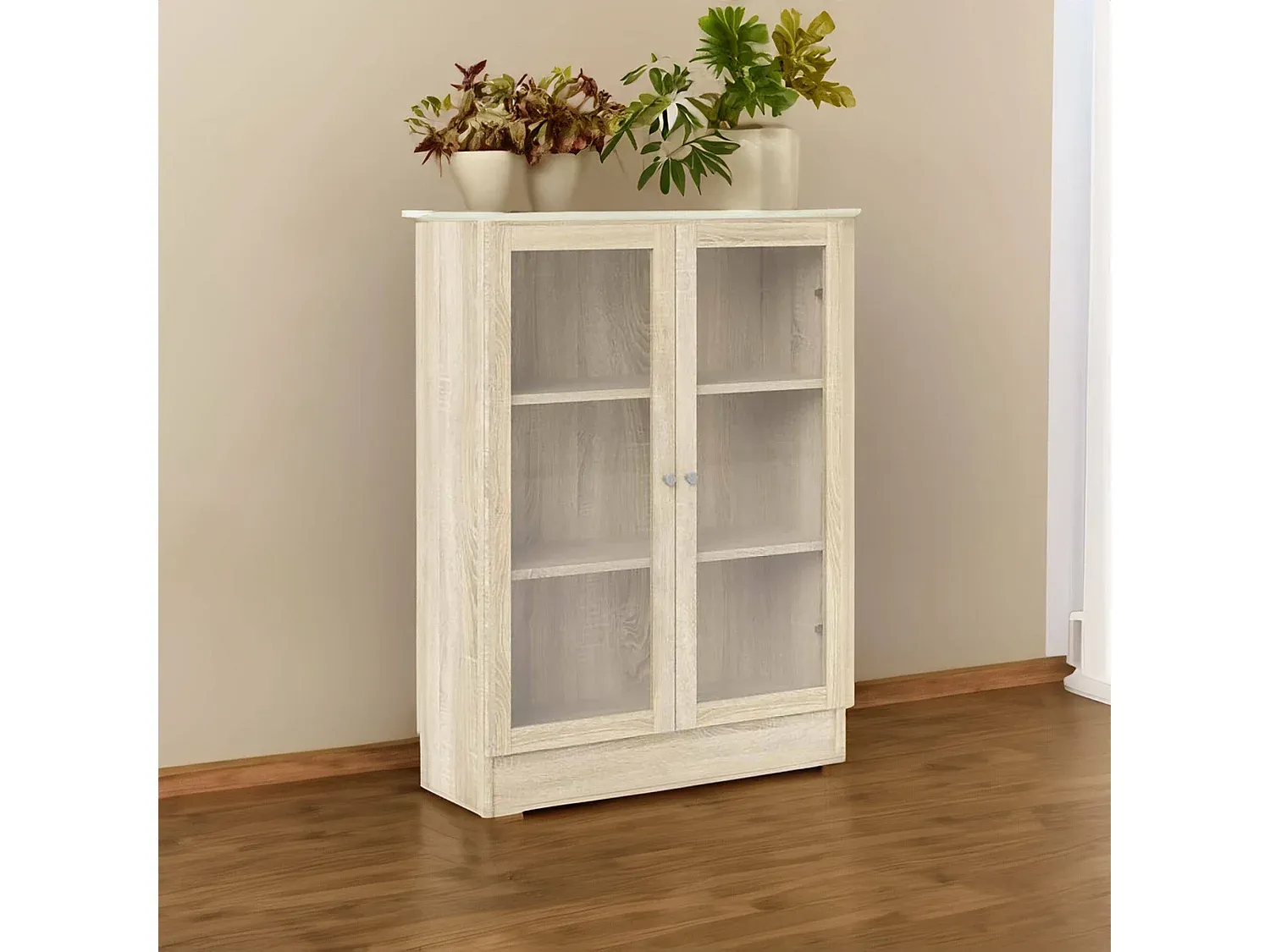 Holzregal mit 4 Ebenen für Büro