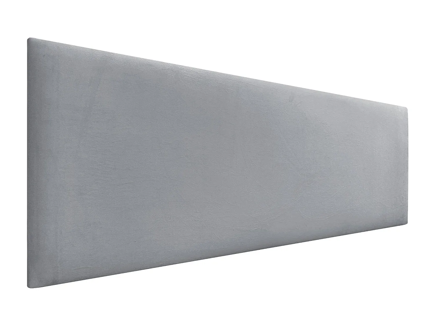 Gepolstertes Kopfteil in Hellgrau, 135 x 60 cm