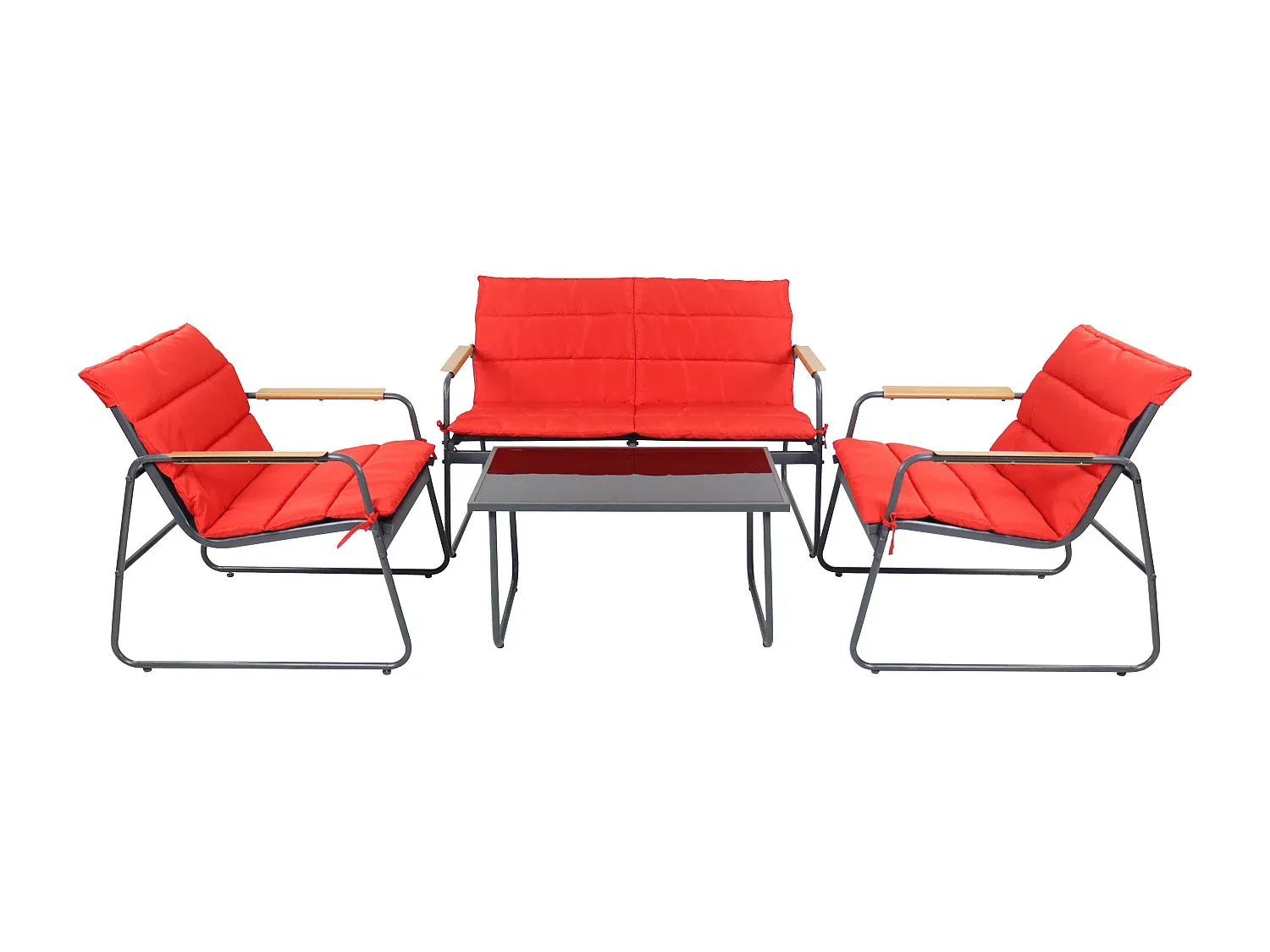 Garten-Lounge-Set mit 4 Teilen