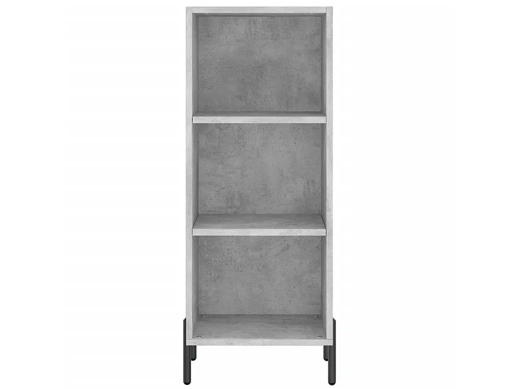 Moderner Lowboard aus Holzwerkstoff in Betongrau