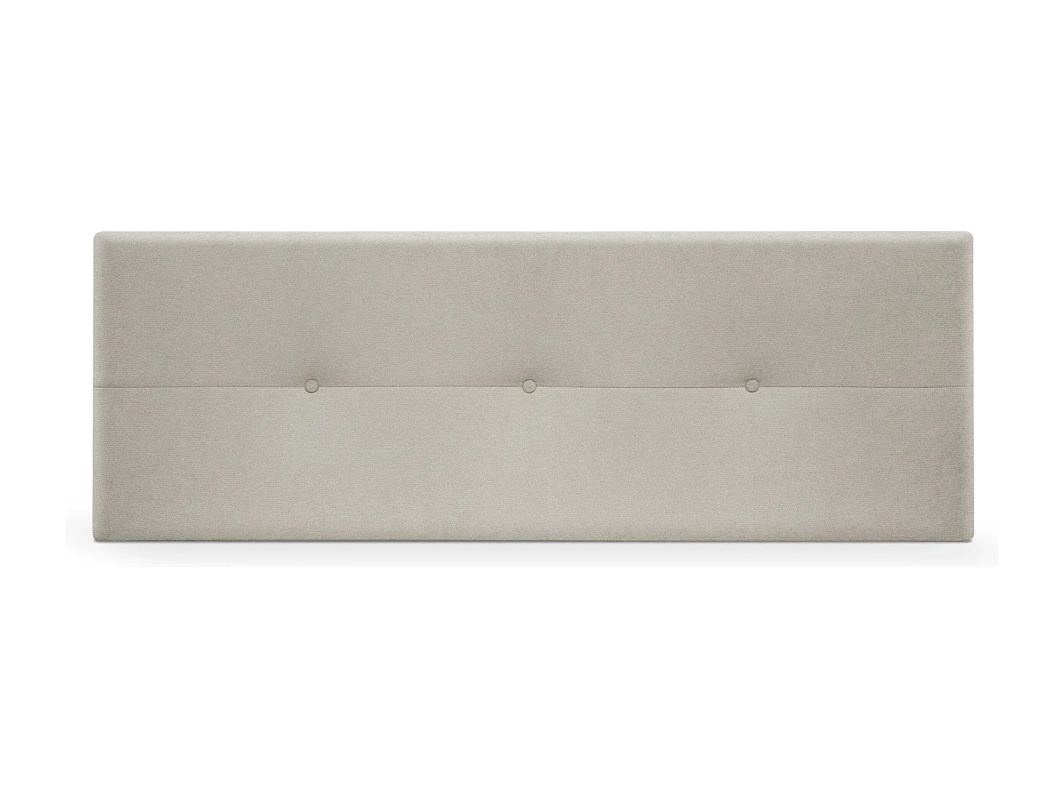 Gepolstertes Kopfteil mit Knöpfen 160x50cm Beige