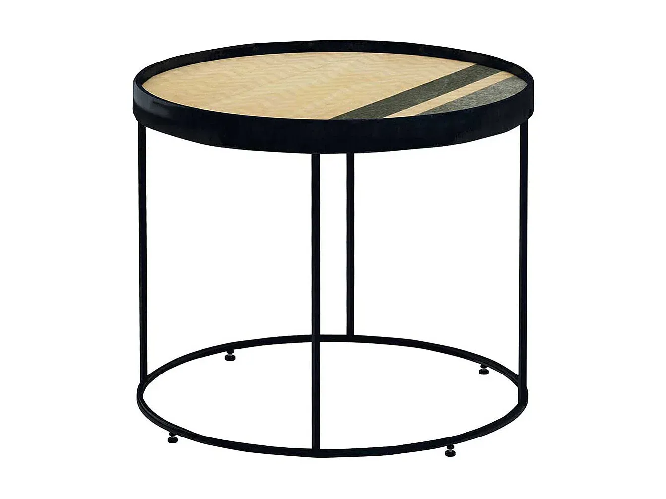 Moderner Couchtisch mit Ringförmigem Gestell