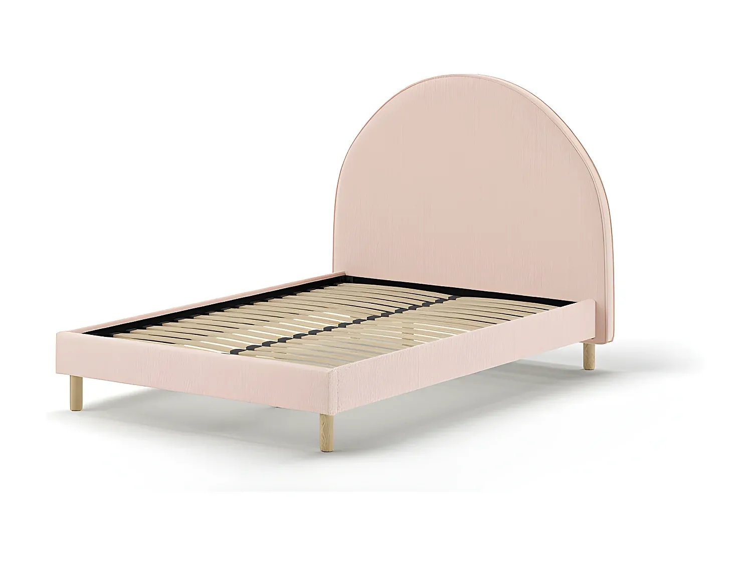 Moderner Bettrahmen 140x200 cm in Rosa