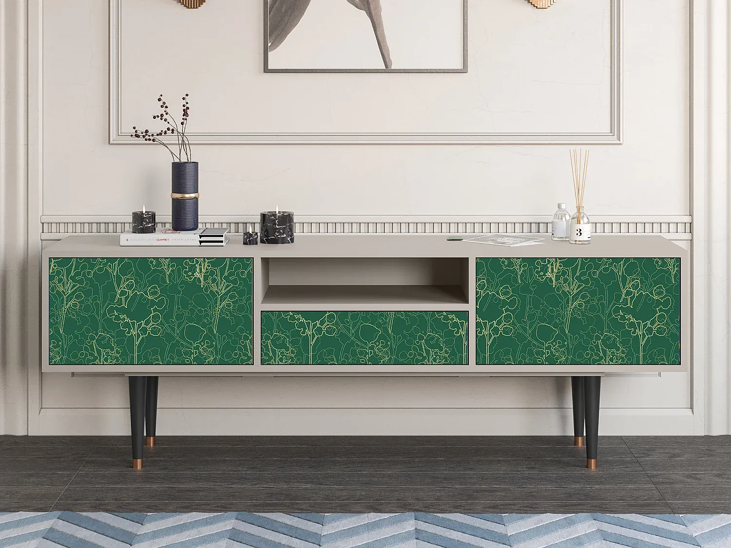 Modernes TV-Möbel mit großzügigem Stauraum