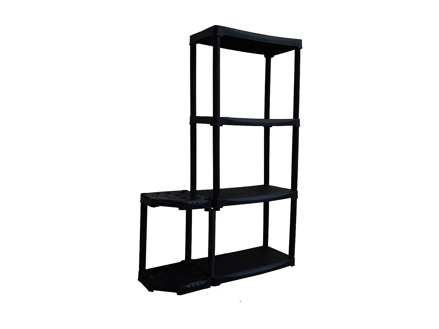 Outdoor-Garderobe mit Mehrzweck-Regal und 2 Ablagen, anthrazit