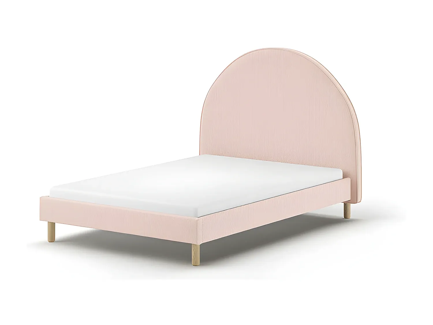 Moderner Bettrahmen 140x200 cm in Rosa