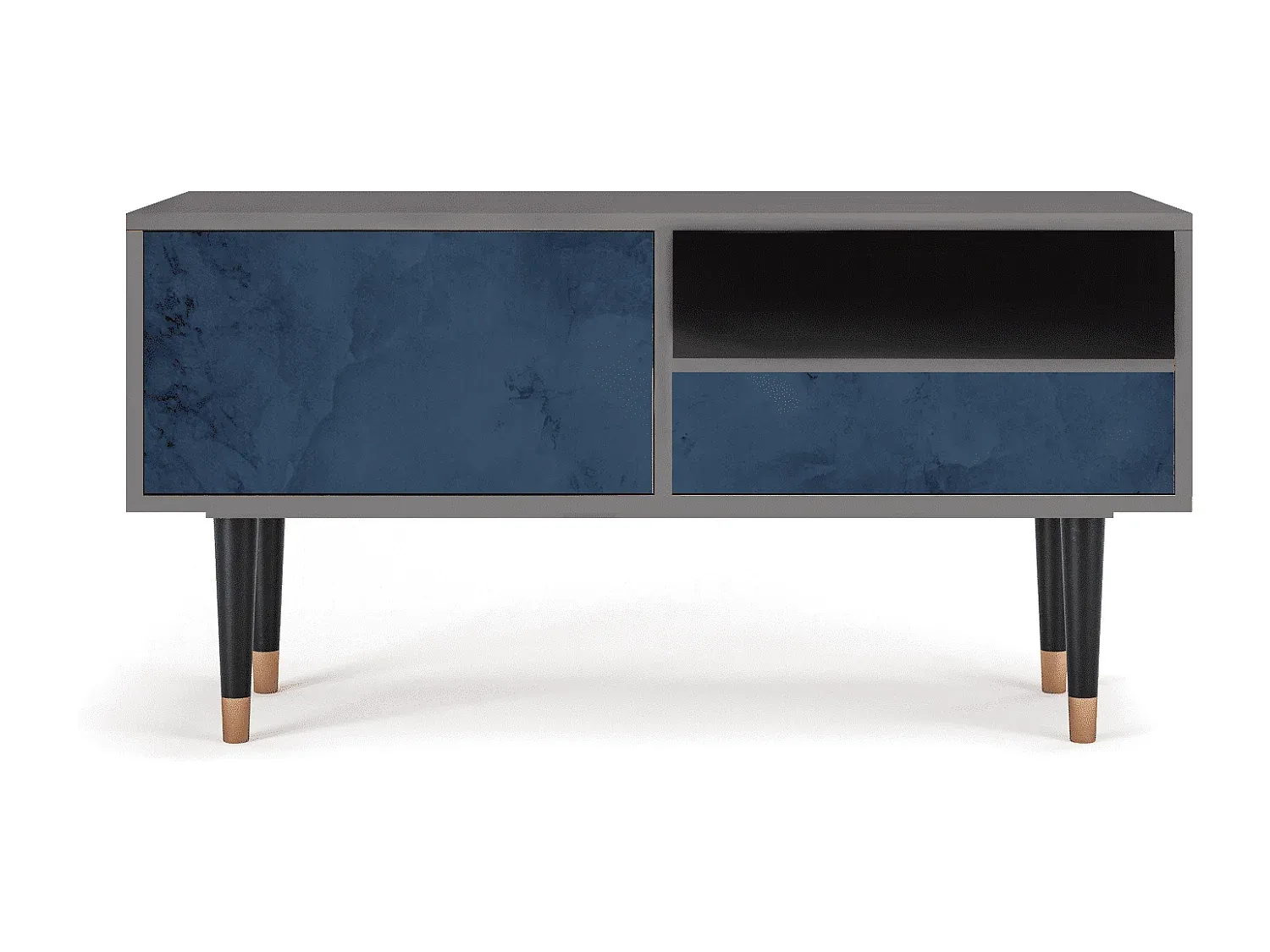 Moderner TV-Schrank mit Stauraum, 115x59x48 cm, Sand