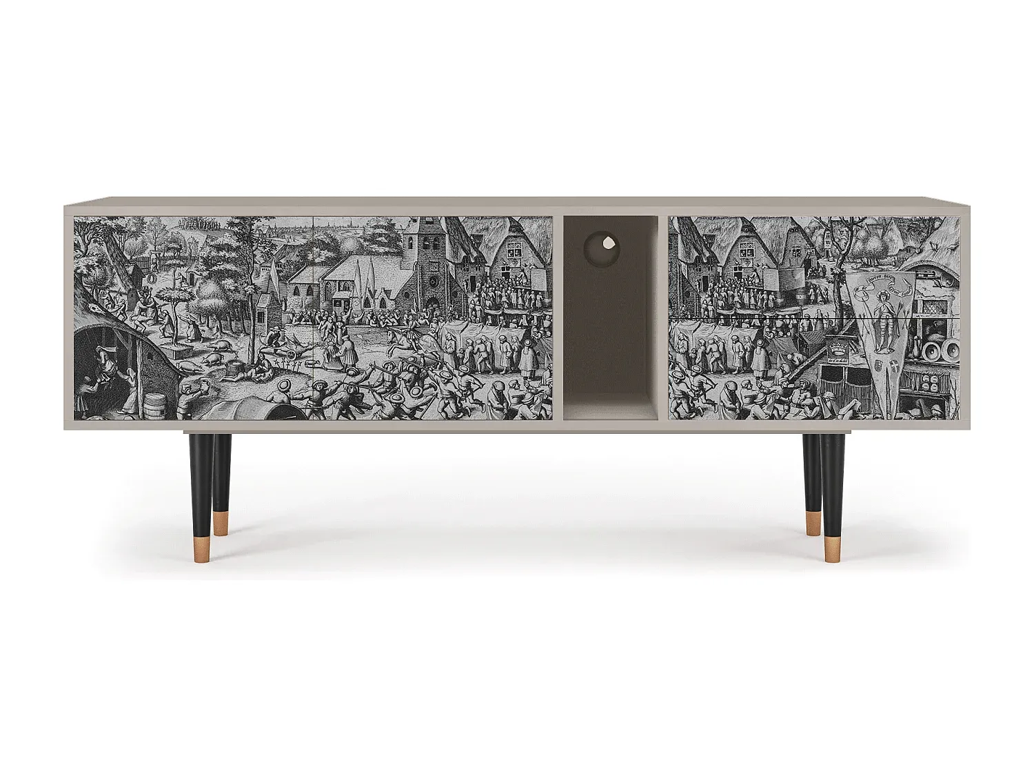 Moderner TV-Schrank mit großem Stauraum