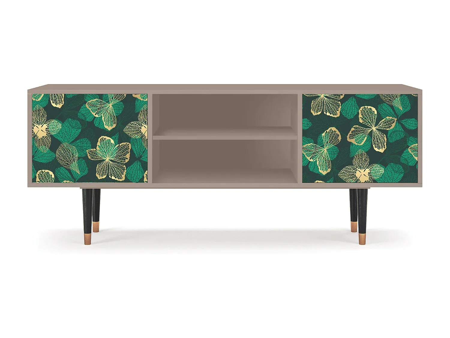 Multifunktionales TV-Möbel mit Blumenmuster, 170x69x48 cm