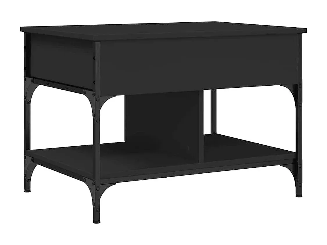 Moderner Wohnzimmertisch aus Metall und Holz