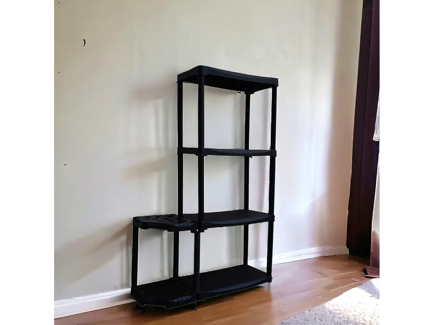 Outdoor-Garderobe mit Mehrzweck-Regal und 2 Ablagen, anthrazit