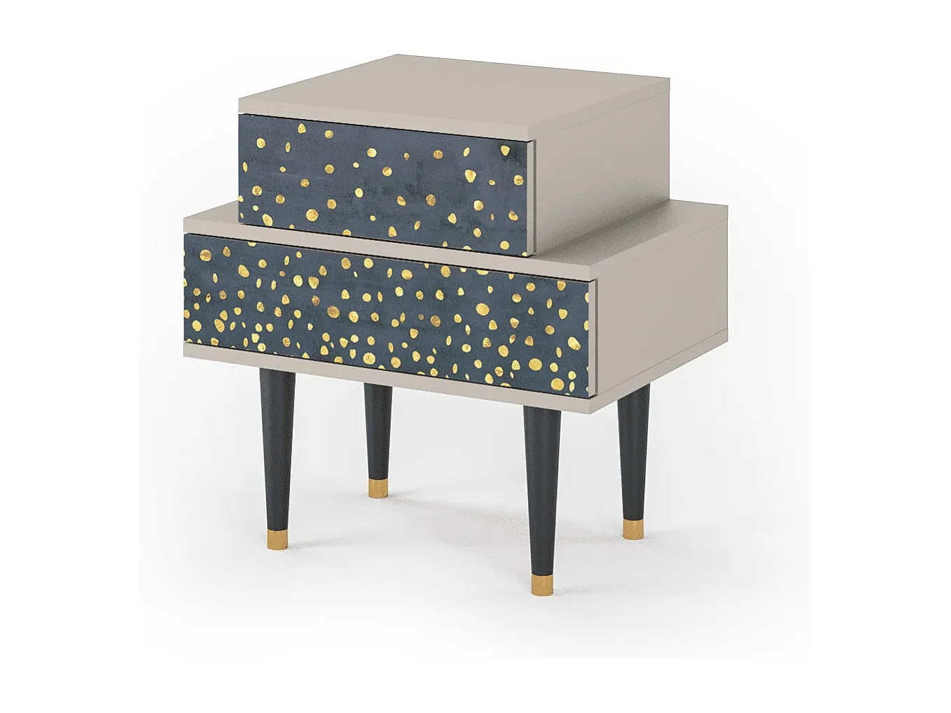 Moderner Nachttisch mit Beleuchtung