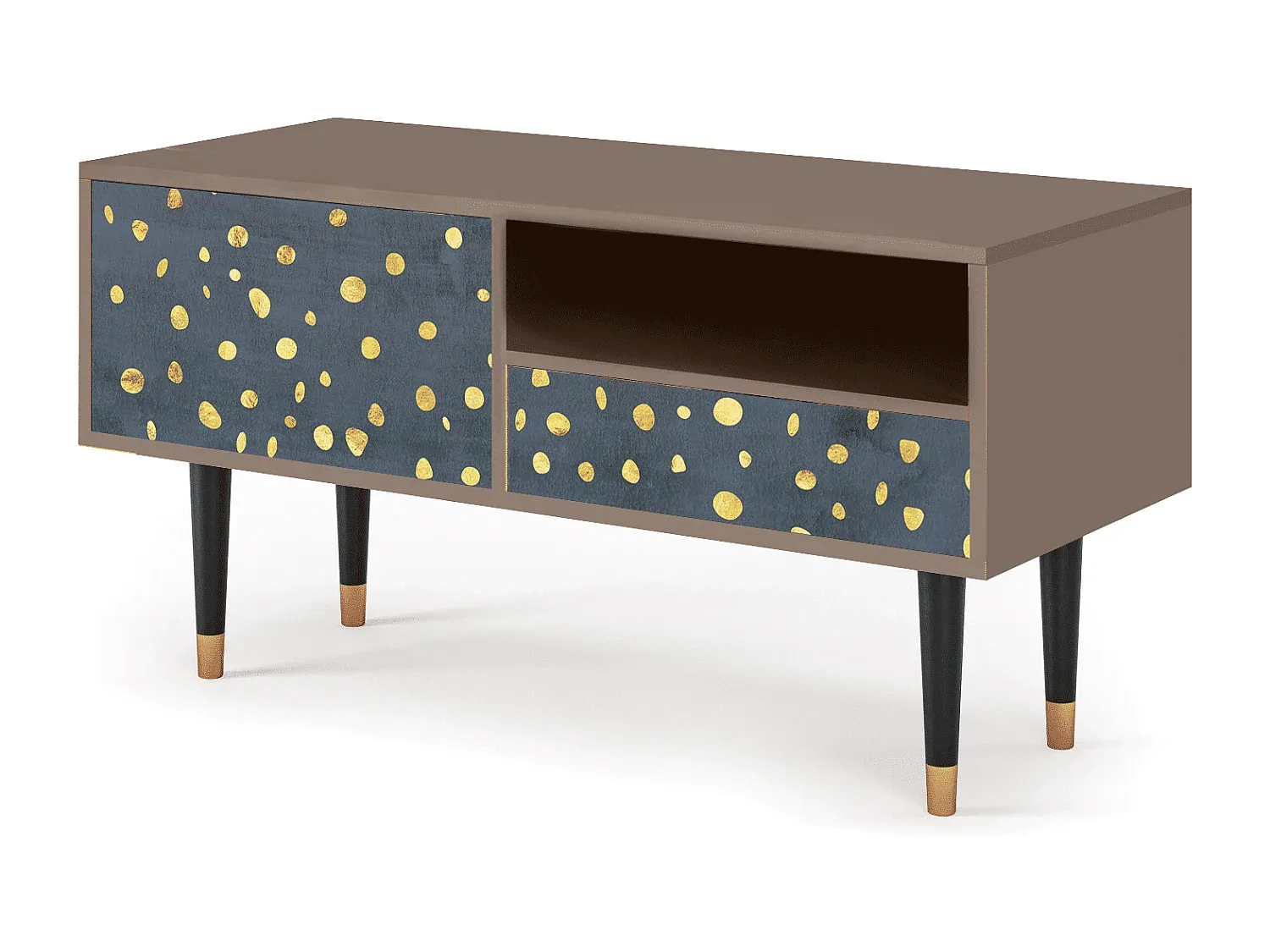 Moderner TV-Schrank mit Beleuchtung, 115x59x48 cm