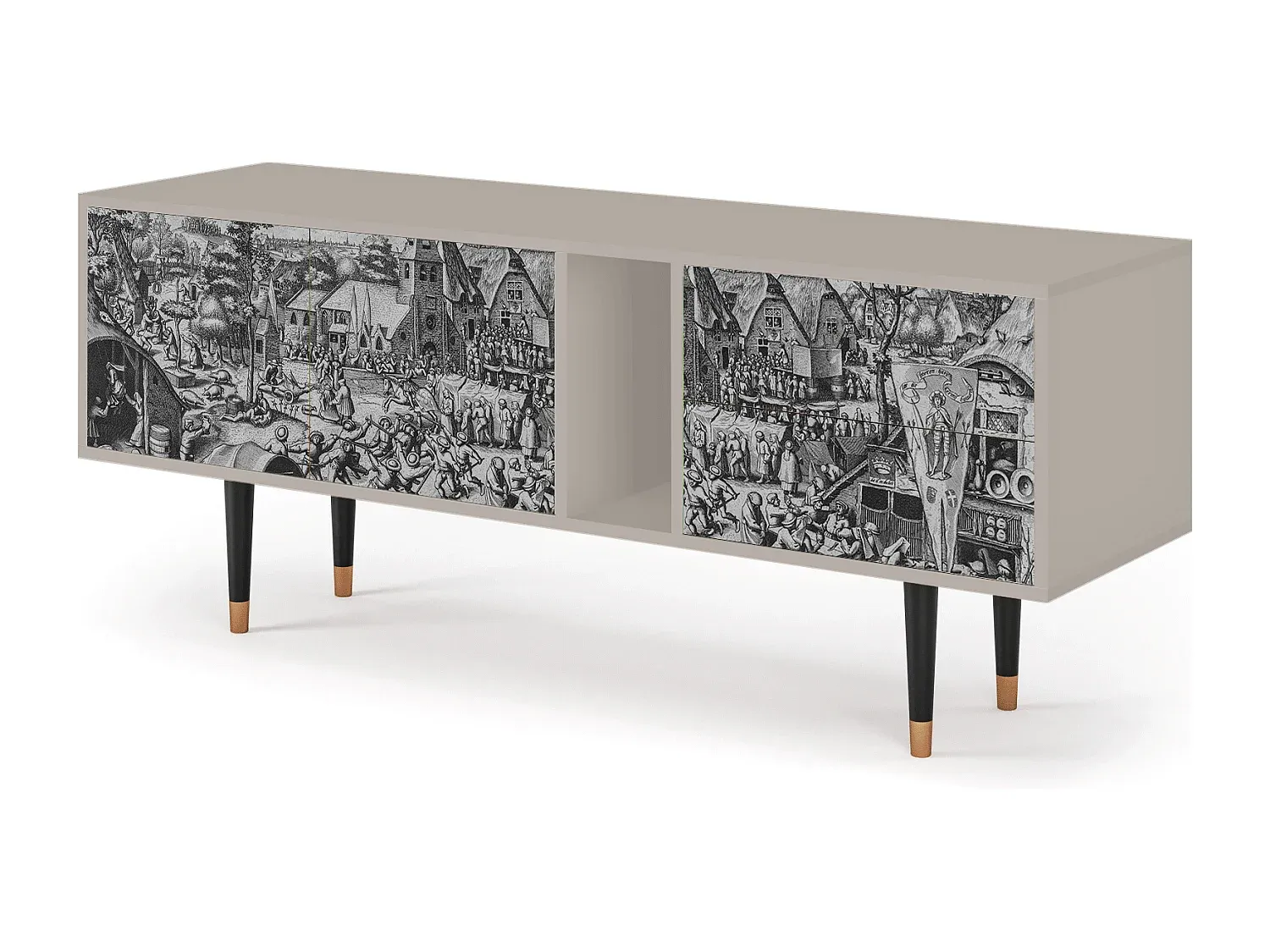 Moderner TV-Schrank mit großem Stauraum