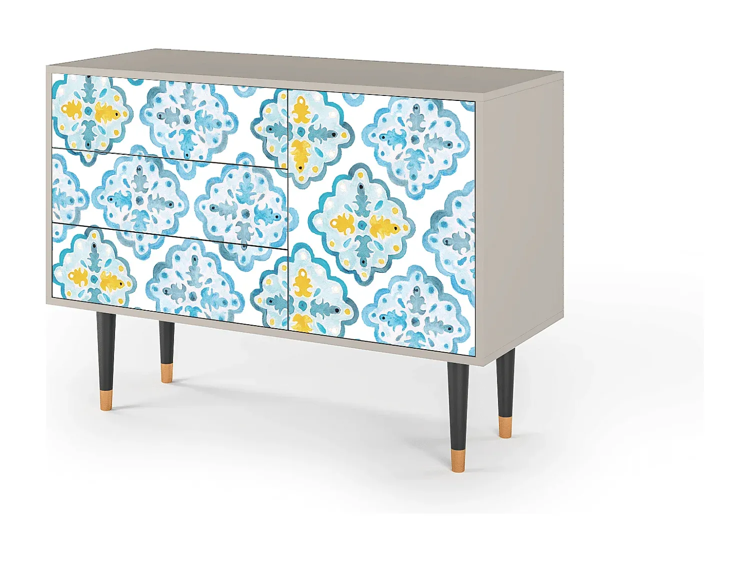 Sideboard mit portugiesischen Fliesen, Sand