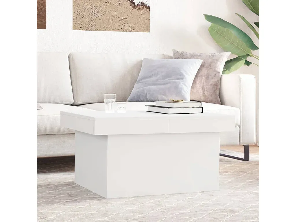 Moderner Weißer Wohnzimmertisch 100x55x40 cm