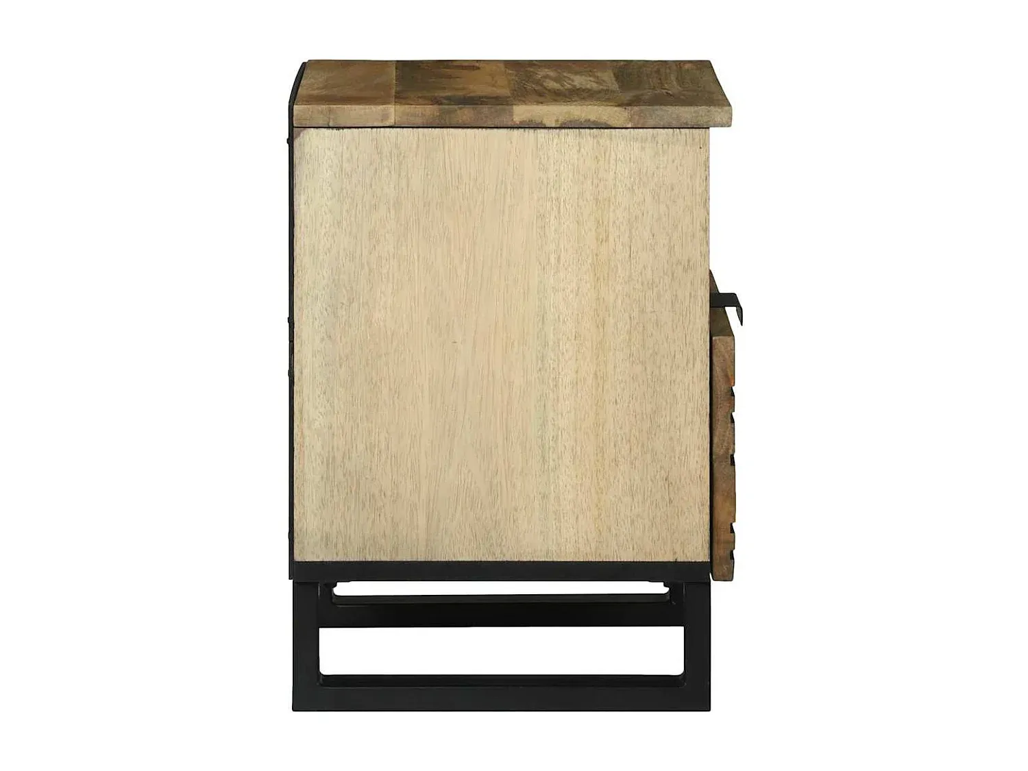 Holz-Nachttisch in Braun mit Stauraum