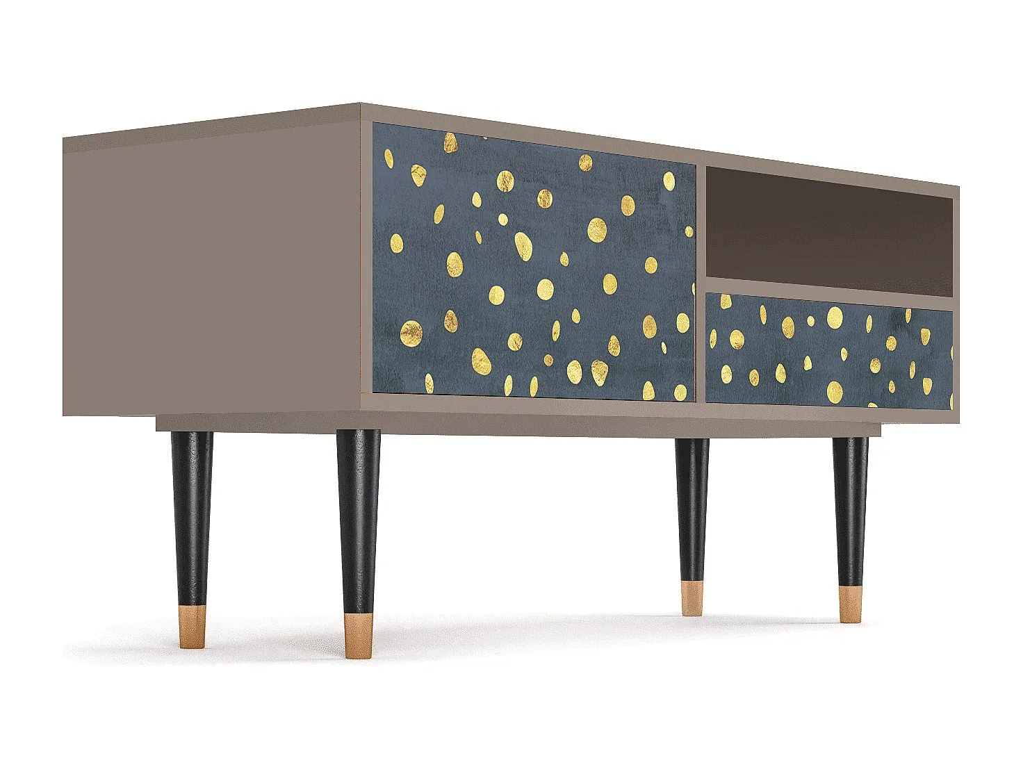 Moderner TV-Schrank mit Beleuchtung, 115x59x48 cm