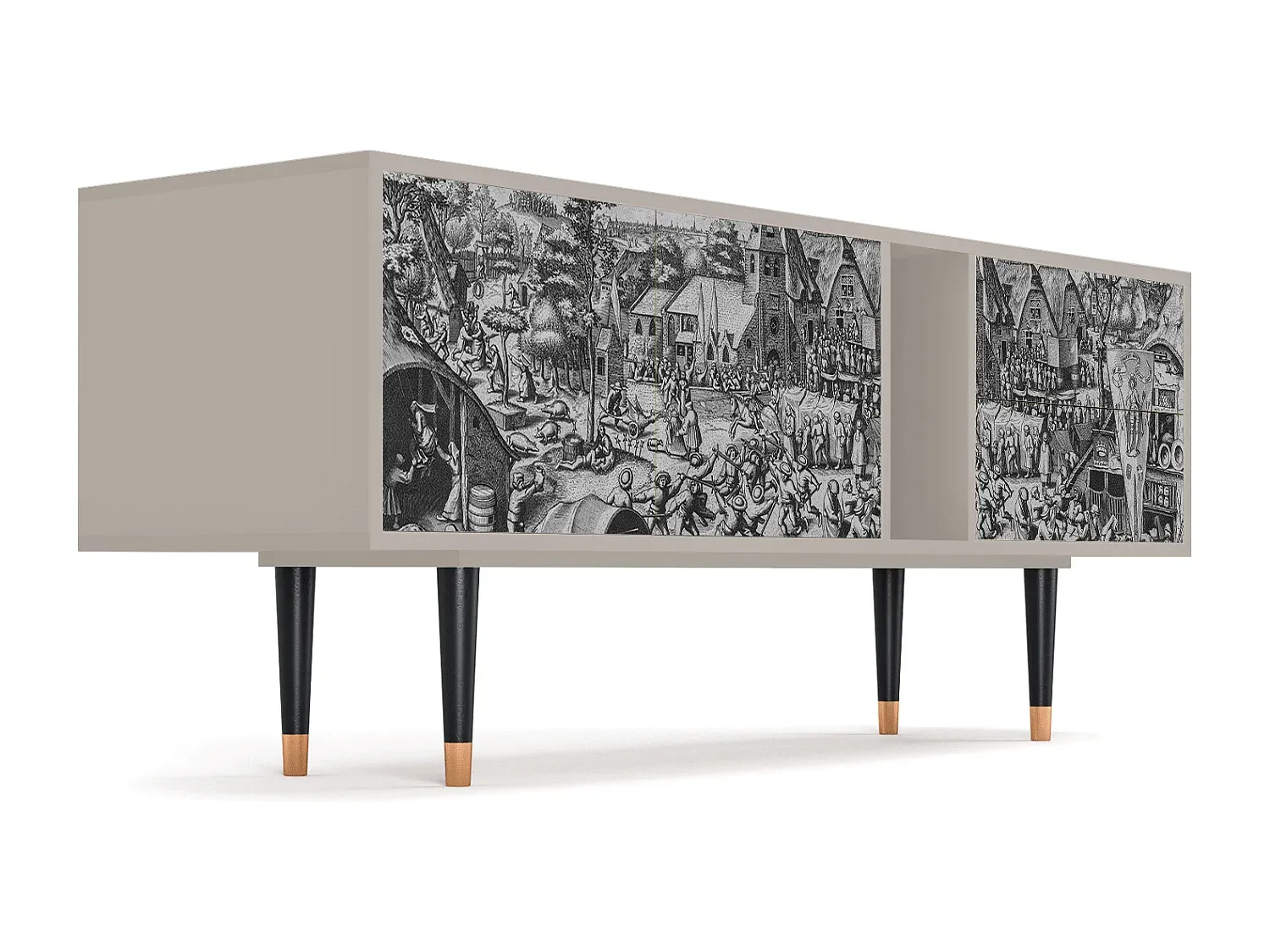 Moderner TV-Schrank mit großem Stauraum