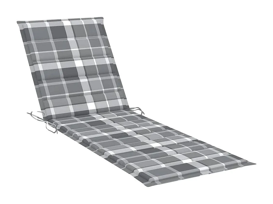Holz-Sonnenliege mit Beistelltisch und Polster