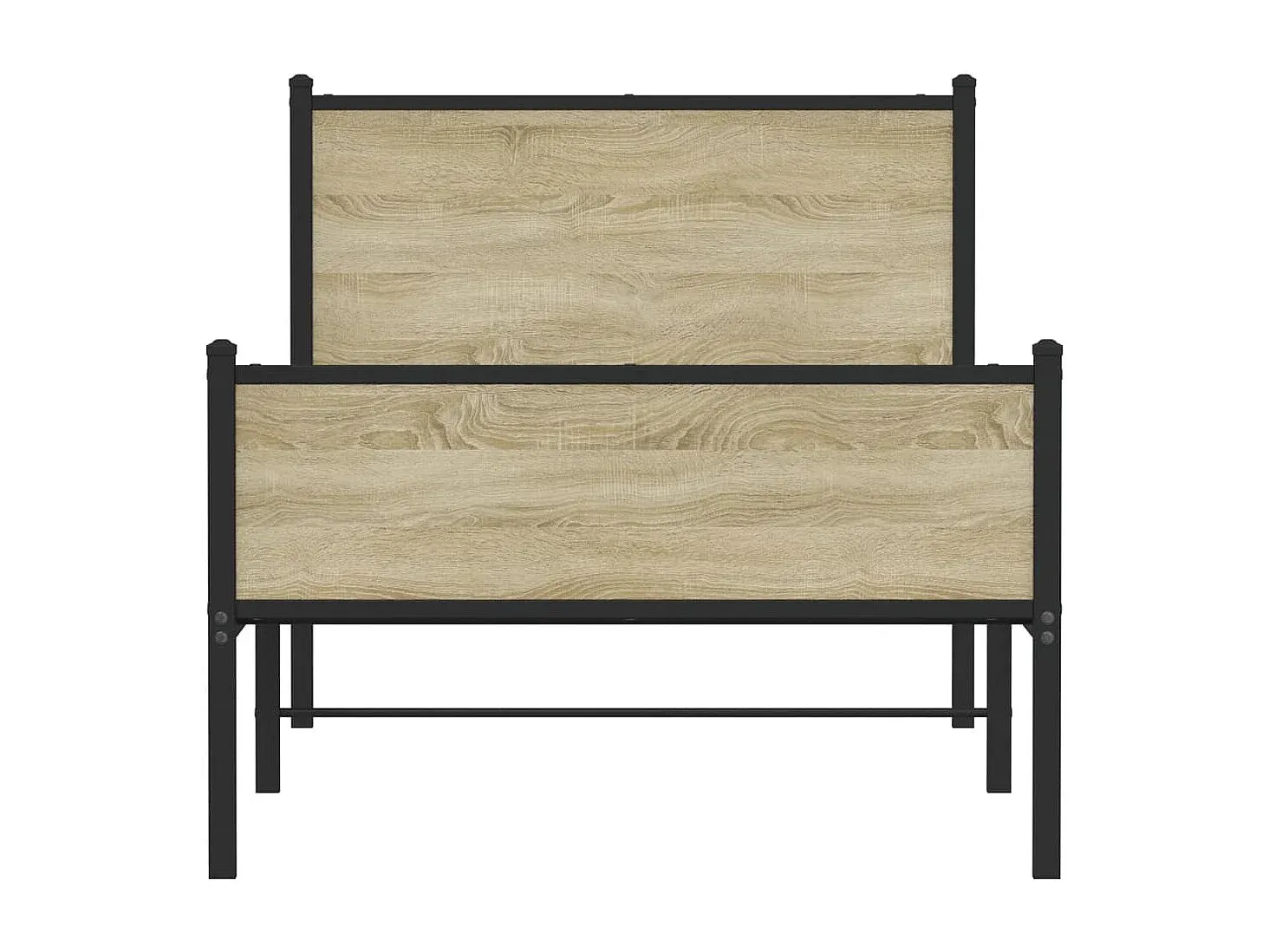 Holzbettgestell in Sonoma-Eiche 100x190 cm