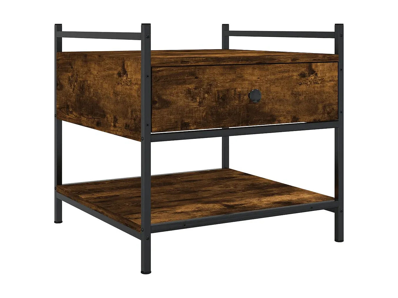 Moderner Couchtisch aus Räuchereiche, 50x50x50 cm