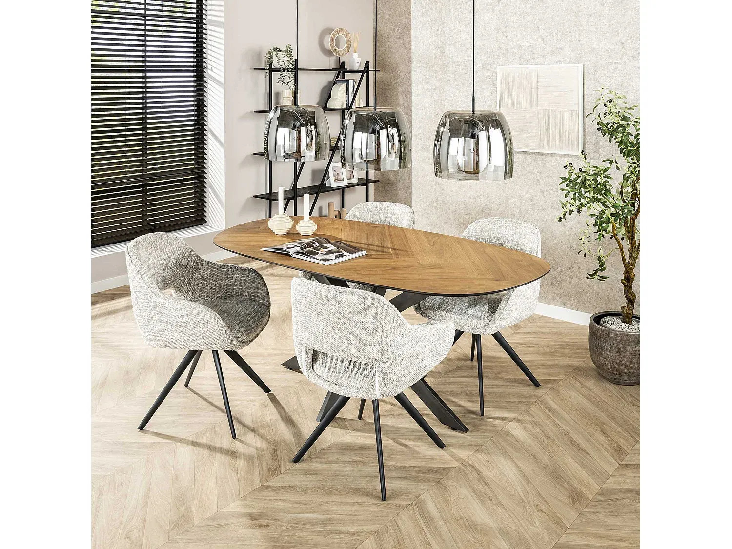 Schwenksessel mit Federmechanismus, Off White, 2er-Set