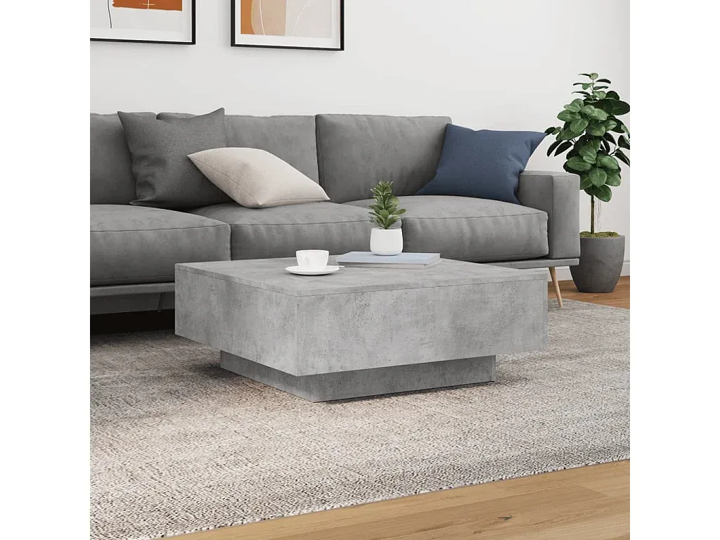 Moderner Wohnzimmertisch in Betongrau