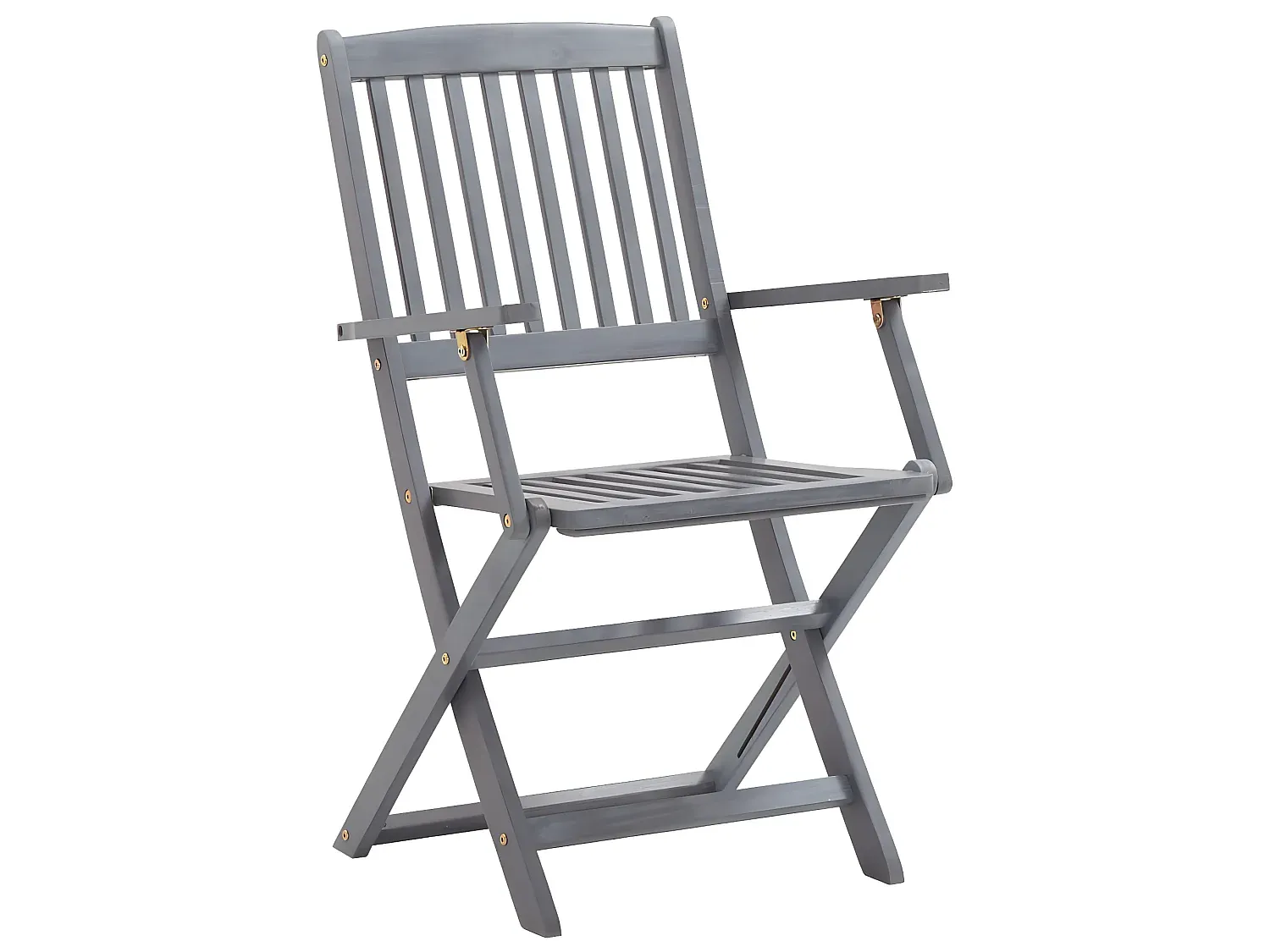 Faltbare Gartenstühle mit Kissen, 2er-Set, Akazienholz