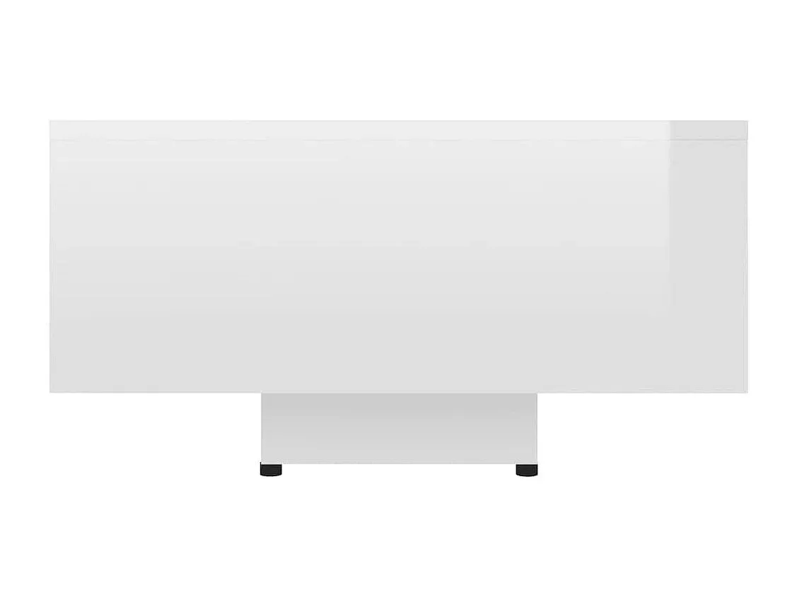 Moderner Wohnzimmertisch in Hochglanz Weiß