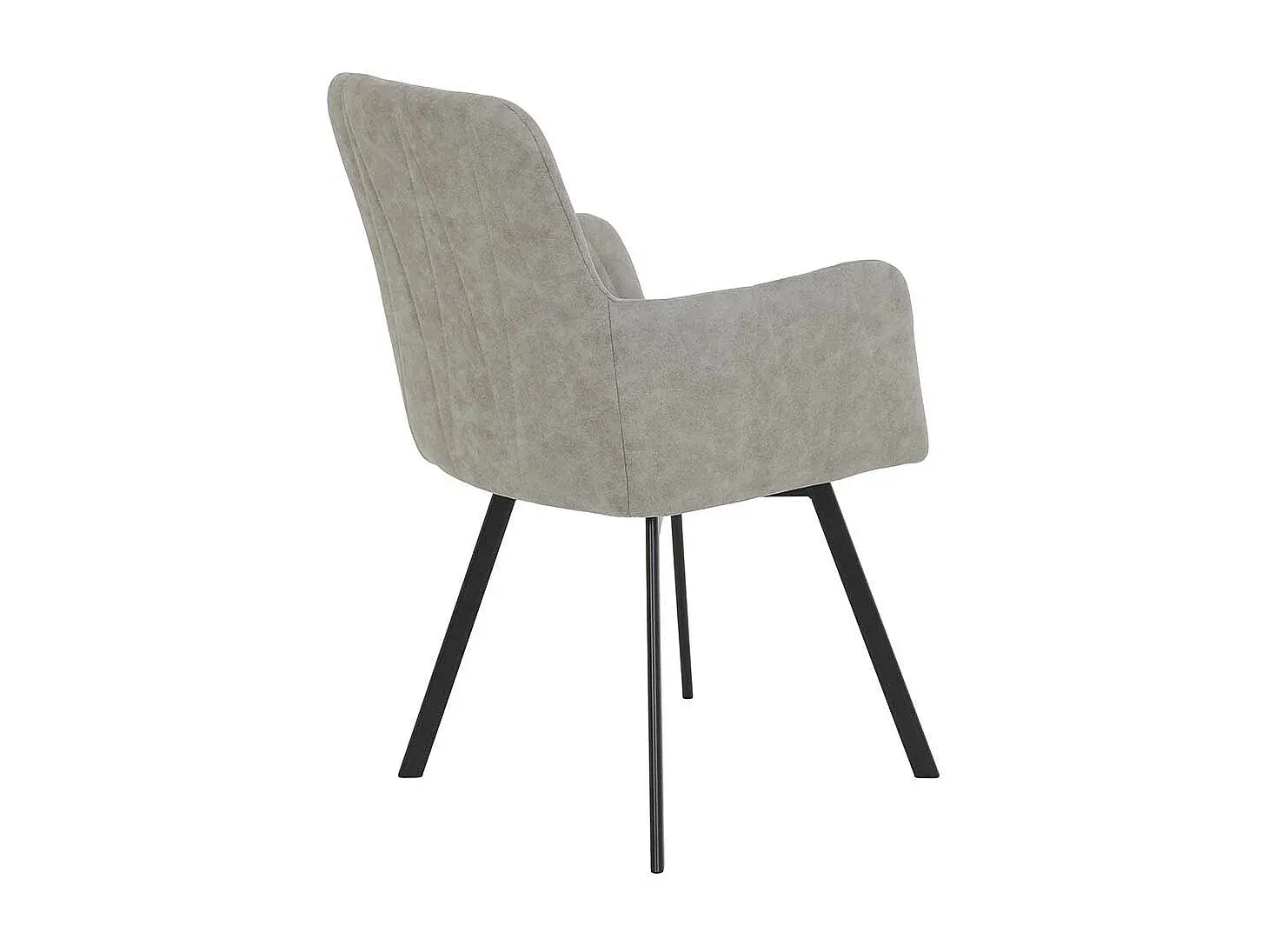 Drehstuhl für Esszimmer in Hellgrau, 2er Set