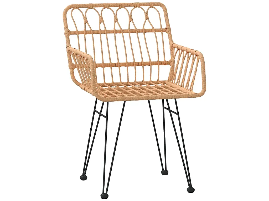 Moderne 5-teilige Gartengruppe aus Poly-Rattan