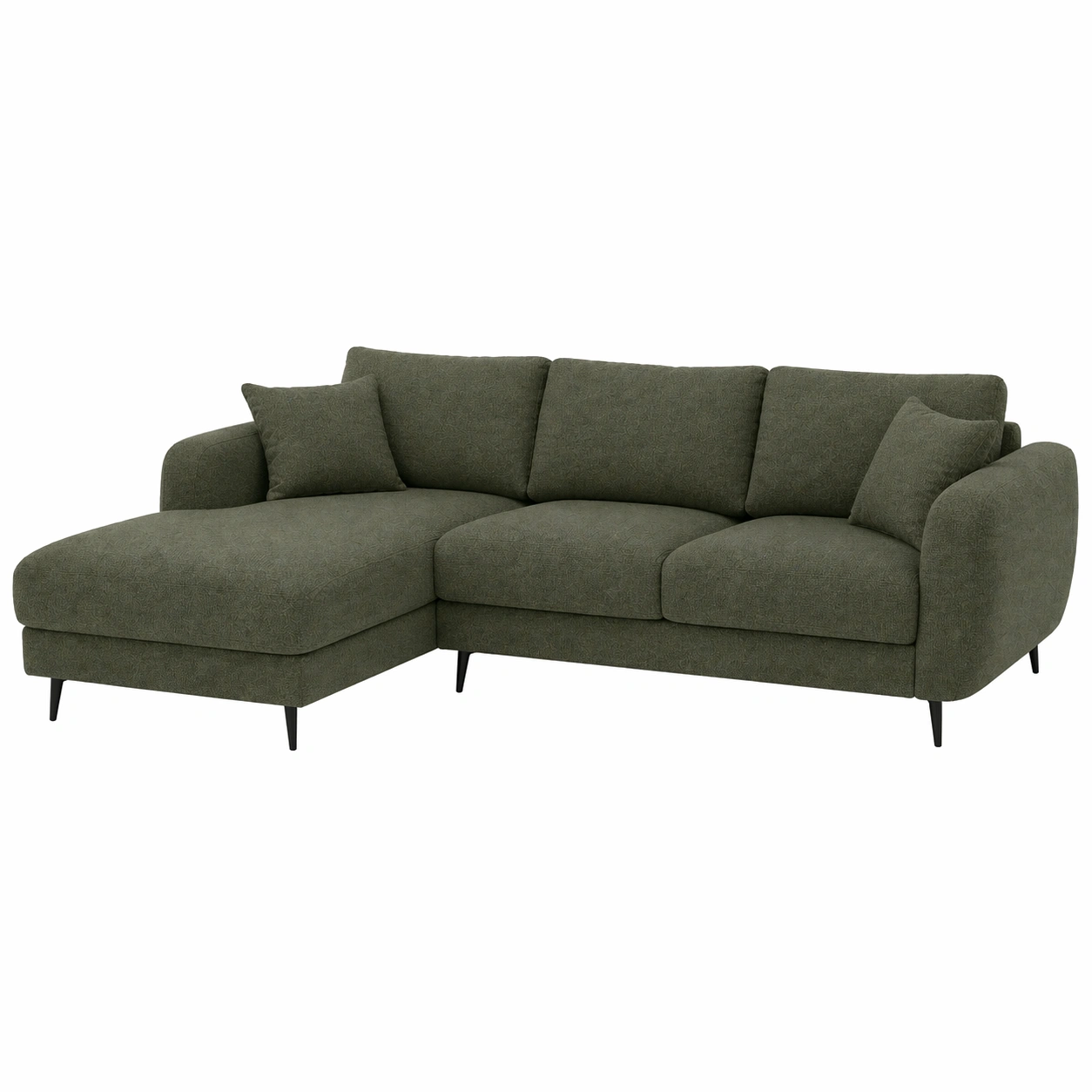 Sofá esquinero de 5 plazas con chaise longue y dise?o moderno de líneas suaves-cartkivo