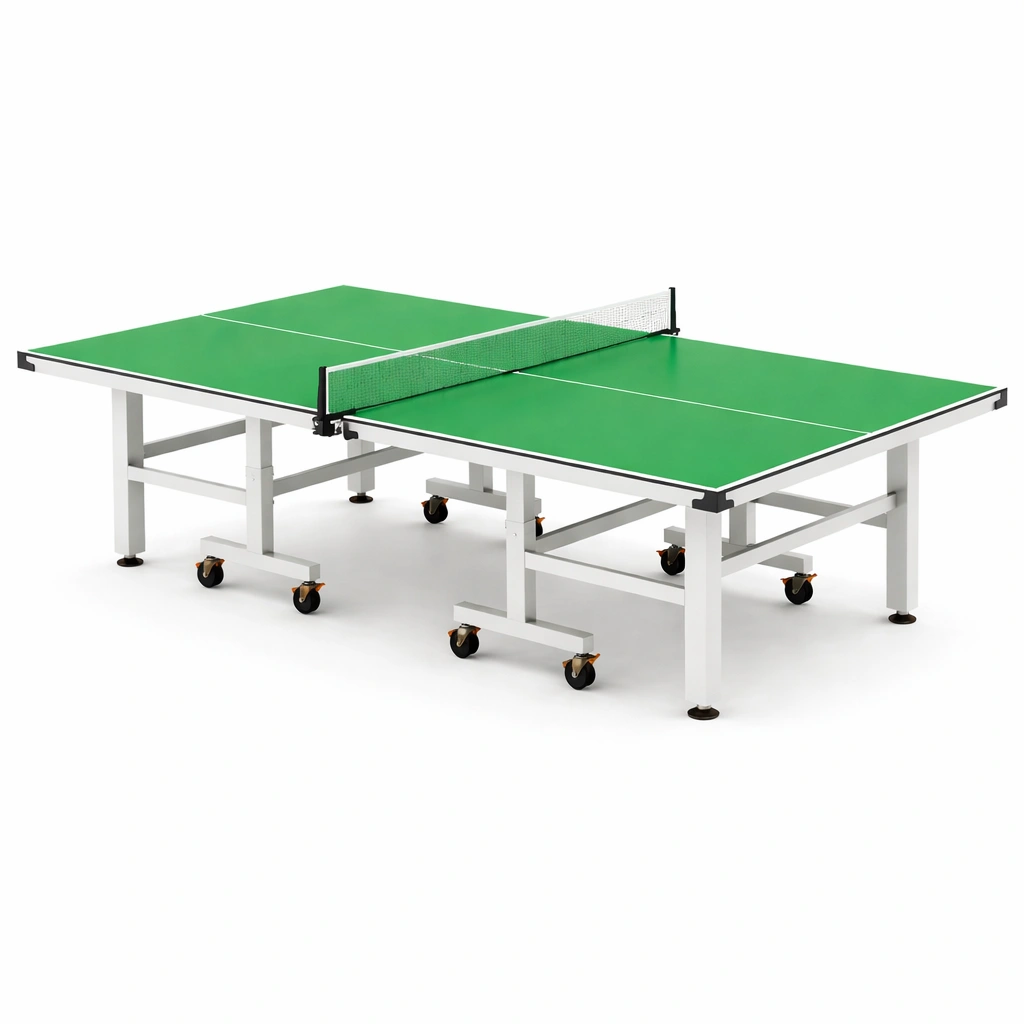 Tischtennisplatte Holz Klappbar Rollen Grün 274x152x76 cm-NESTCAXIS