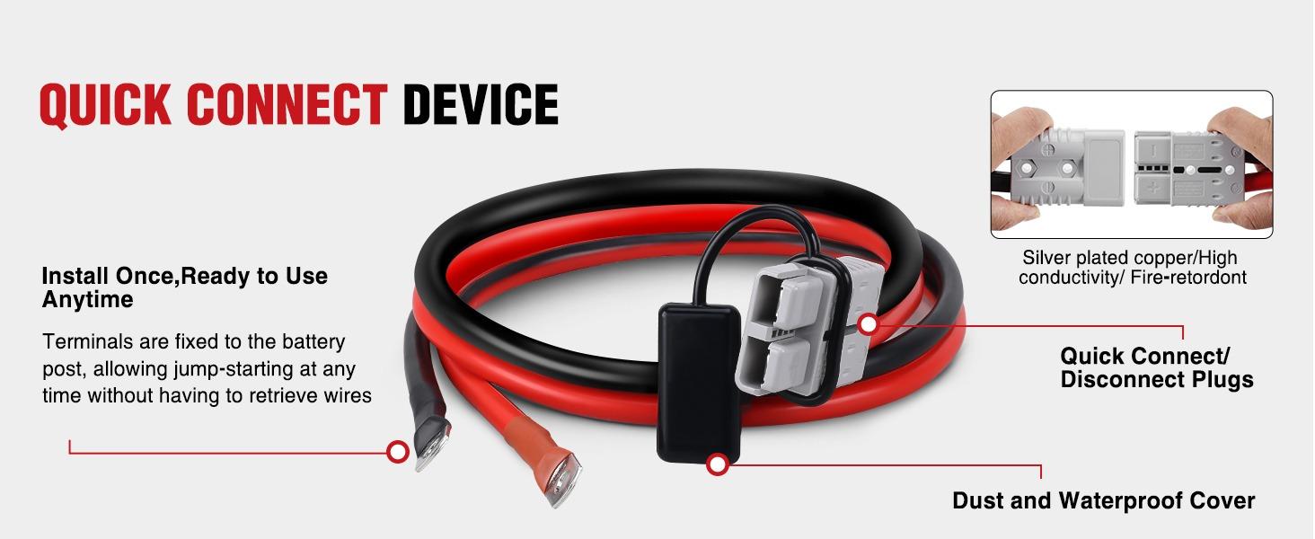 Nilight 0 Gauge 25 Feet Heavy Duty Jumper Cables 1000 Amp Booster Battery Cables with Permanent Installation kit and Quick Connect Plug Includes carrying bag for 12V & 24V Cars SUVs and Trucks summervibes fathersdaygift Nilight 0 Gauge 25 Feet Heavy Duty Jumper Cables 1000 Amp Booster Battery Cables with Permanent Installation kit and Quick Connect Plug Includes carrying bag for 12V & 24V Cars SUVs and Trucks summervibes fathersdaygift