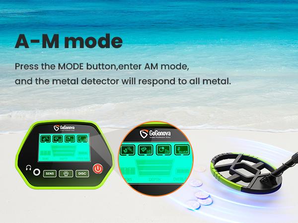 [3 OFF] Best Gift GoGonova Waterproof Metal Detector for Adults & Kids, with High Accuracy Lightweight 8" Search Coil, All Metal & Disc Modes Tool Portable