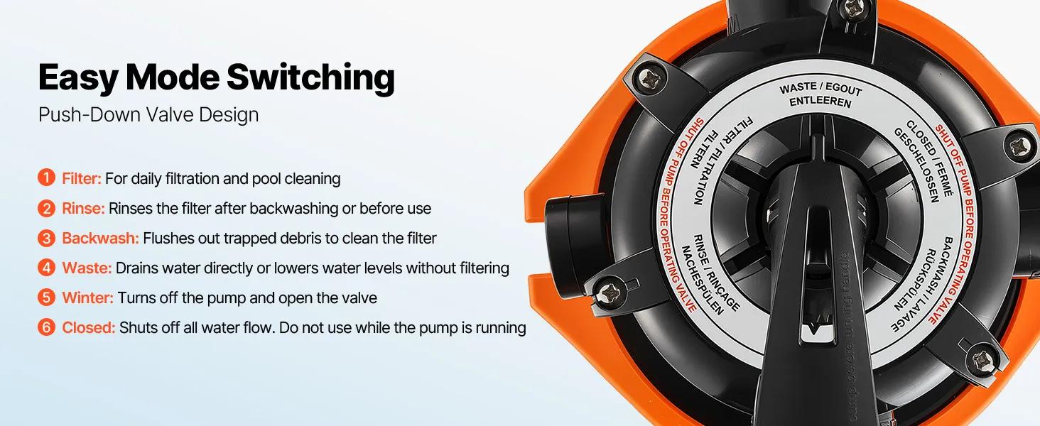 【fathersdaygift】VEVOR FlashPure Sand Filter Pump 16 in for Above Ground Pool1 HP 4400 GPHSwimming Pool Filter System with Timer6X Faster Filtration with Media InstalledLeak-ResistantReady to Use Out of BoxPool AccessoriesSwimming P 【fathersdaygift】VEVOR FlashPure Sand Filter Pump 16 in for Above Ground Pool1 HP 4400 GPHSwimming Pool Filter System with Timer6X Faster Filtration with Media InstalledLeak-ResistantReady to Use Out of BoxPool AccessoriesSwimming P