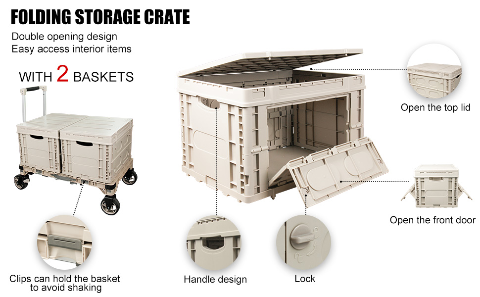 folding storage crate