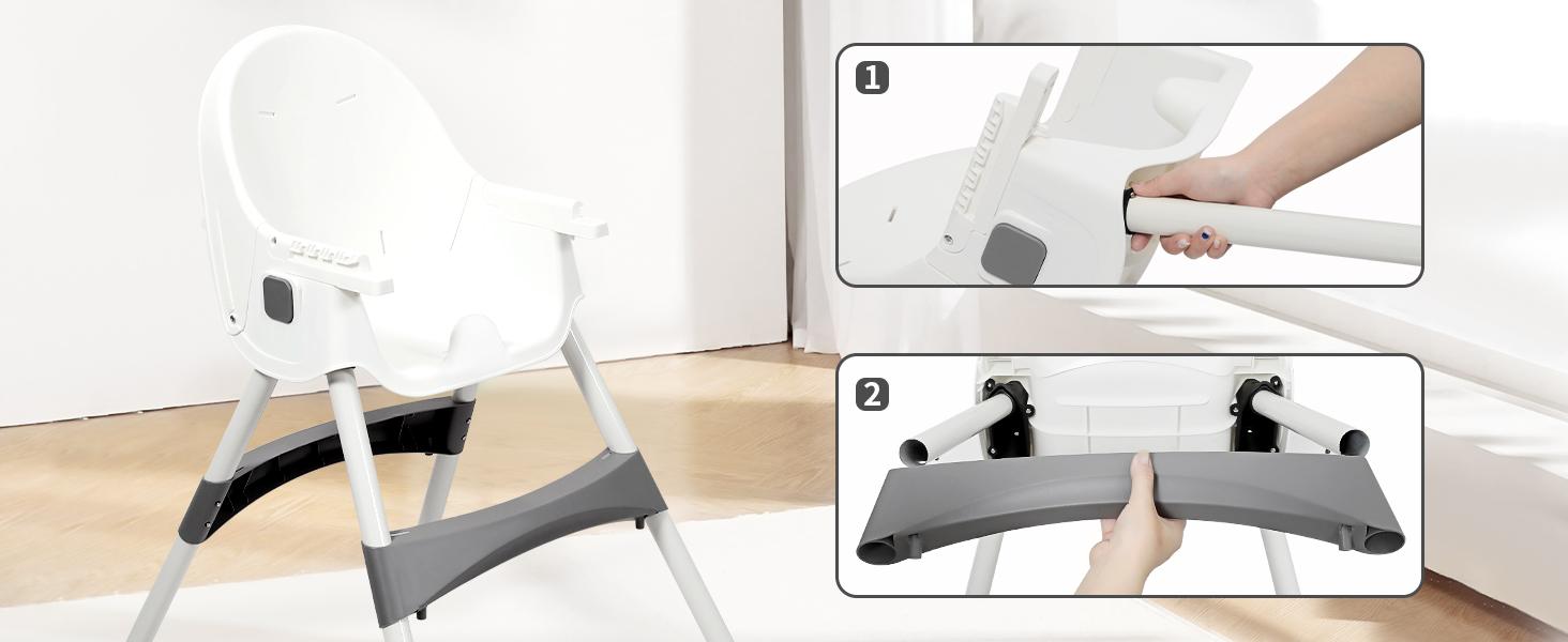 【Mothers Day gift】Baby High Chair 6 in 1 Convertible High Chair with 5-Point Safety Harness, Adjustable Dining Tray, Easy to Clean Surface, Robust Design, #SummerVibes 【Mothers Day gift】Baby High Chair 6 in 1 Convertible High Chair with 5-Point Safety Harness, Adjustable Dining Tray, Easy to Clean Surface, Robust Design, #SummerVibes