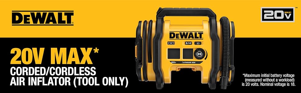 20v max corded and cordless air inflator