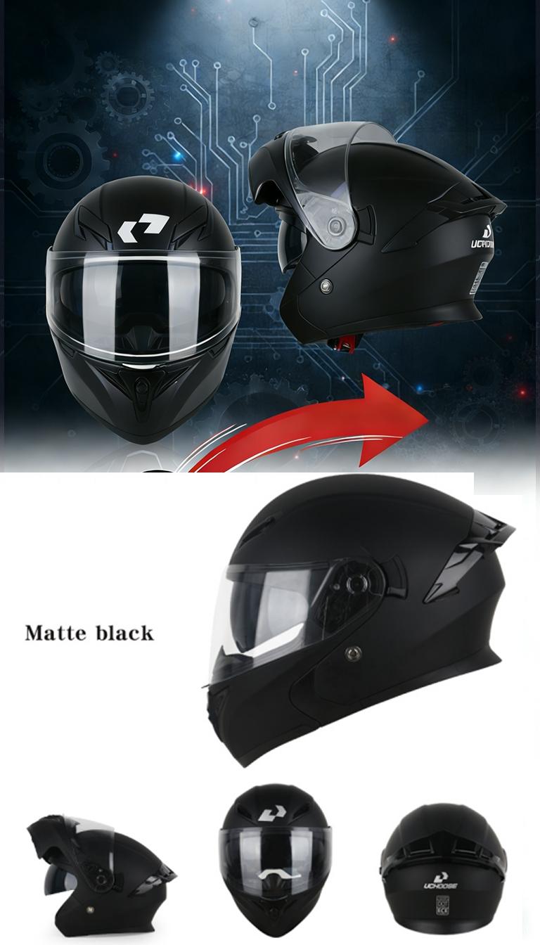 Motorcycle Helmet with Dual Lenses, Full Face Helmet, Unisex Small Helmet, Stylish Colorful Lenses, Dot Certified Safety Hat, Versatile and Trendy