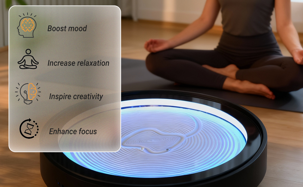 kid creative relax automatic garden zen sand art meditation decor sandscape move accessory