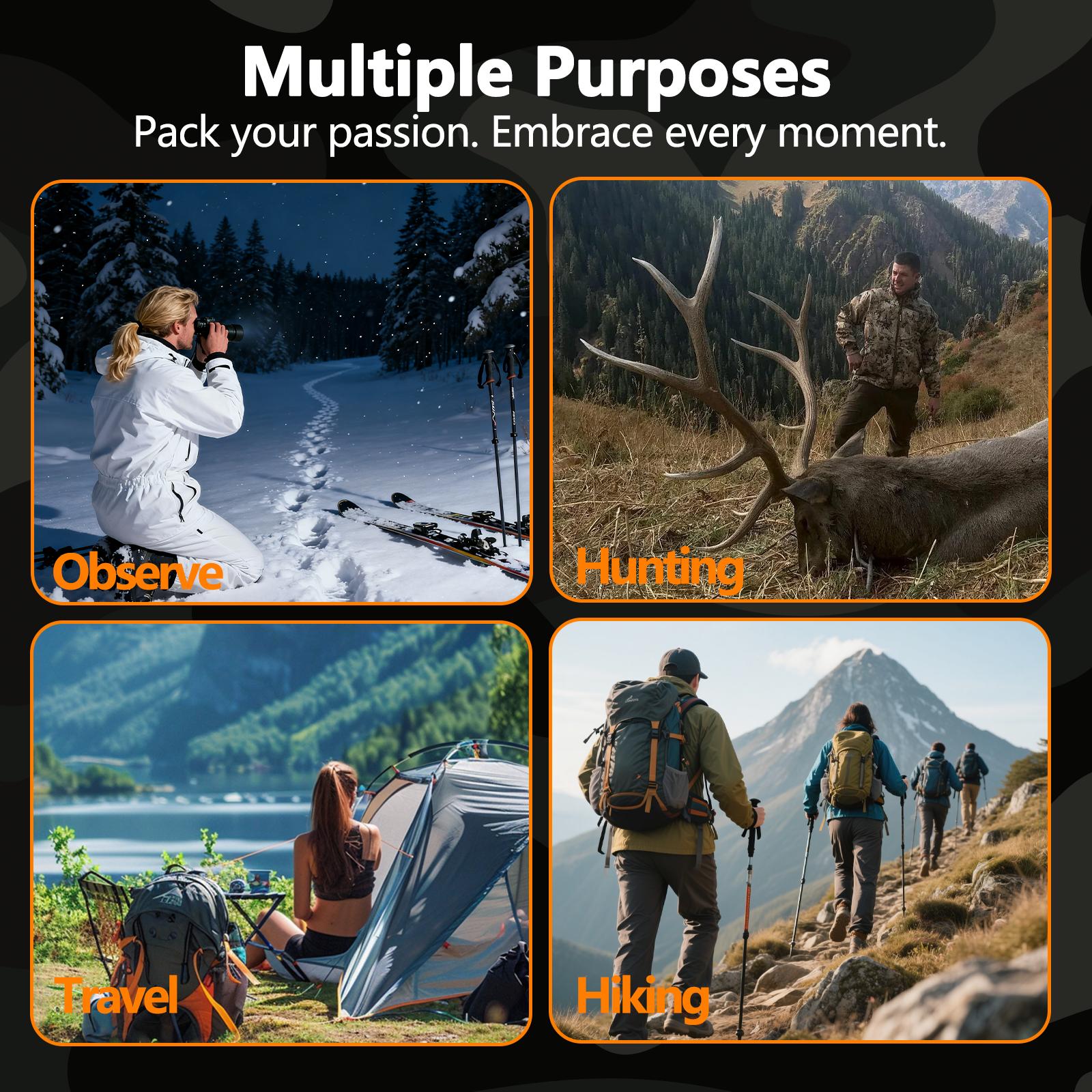 Night Vision Goggles-Night Vision Binoculars,2000 mAh Battery,7 Levels Infrared,6X Digital Zoom,Father's Day Gift,Unique Gifts for Man(Wildlife Observation,Hunting,Camping),summerwins summerwins