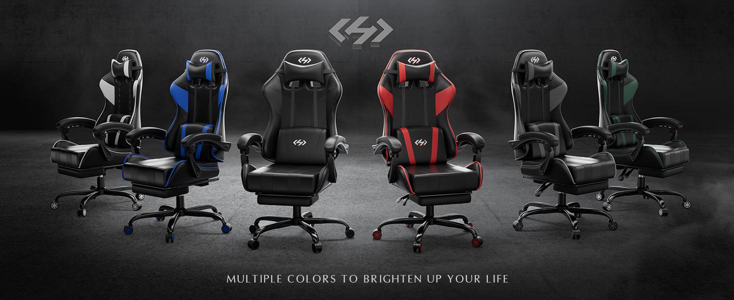 Ecofurnix Gaming Chair, Ergonomic Computer Office Chair with Lumbar Support Footrest Headrest, Height & Backrest Angle Video Gamer Chair, PU Leather, 360° Swivel use massage desk chair executive high back executive office chair Mesh Reclining ar duty sum Ecofurnix Gaming Chair, Ergonomic Computer Office Chair with Lumbar Support Footrest Headrest, Height & Backrest Angle Video Gamer Chair, PU Leather, 360° Swivel use massage desk chair executive high back executive office chair Mesh Reclining ar duty sum